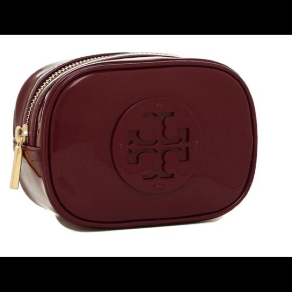 TORY BURCH Stacked Patent Small Cosmetic Case